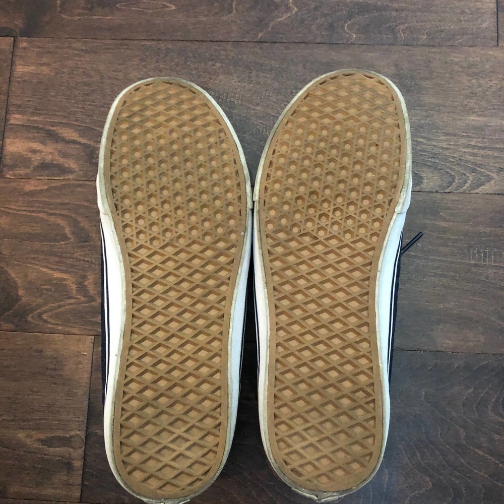 men's blue canvas vans sneakers size 13 - Picture 2 of 3
